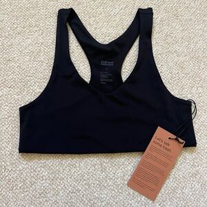 girlfriend collective Black Racerback Athletic Sports Bra